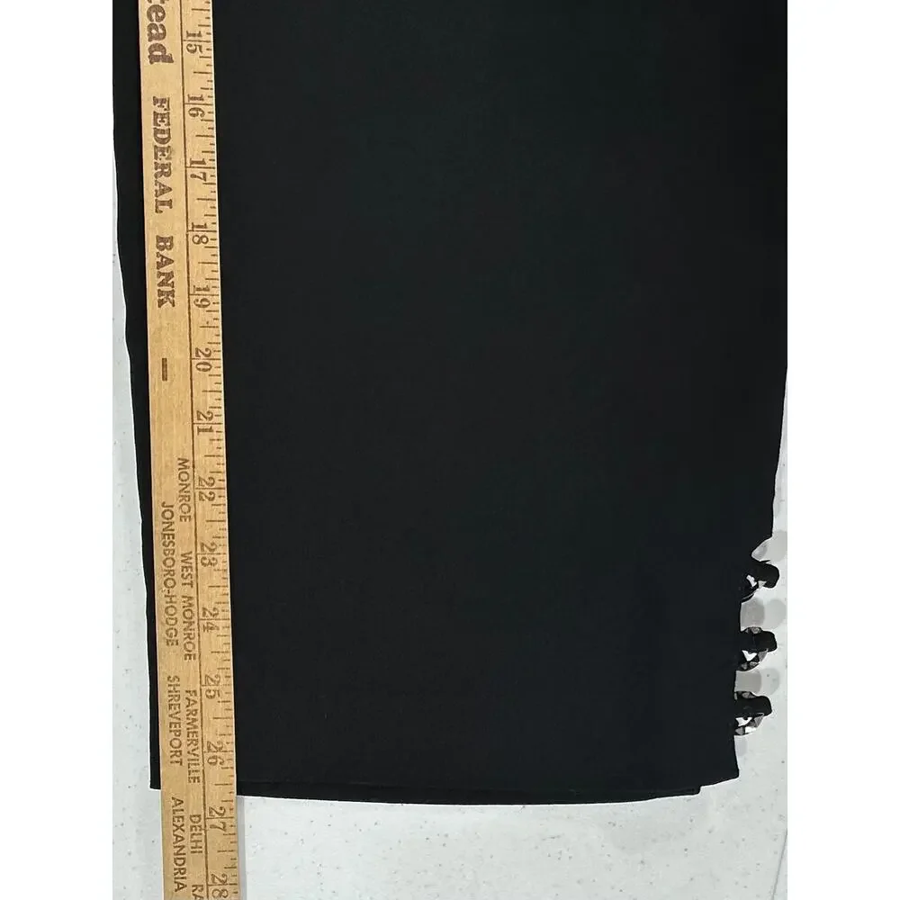 Avenue Ankle Pants Size 26 (47x26.5) Black Stretch‎ High Rise Classic Dressy